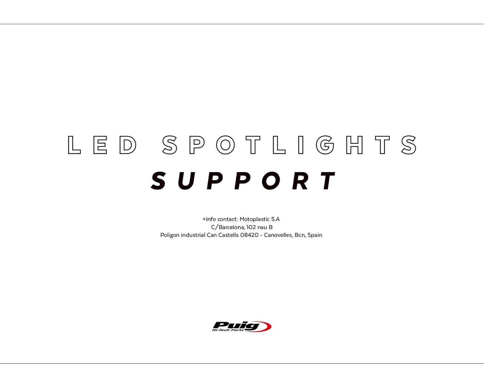 Puig Beam Auxiliary Lights Universal - Adventure Parts