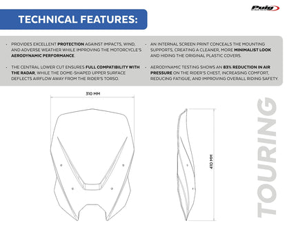 Puig New Generation Sport BMW R1300R 2025-2026