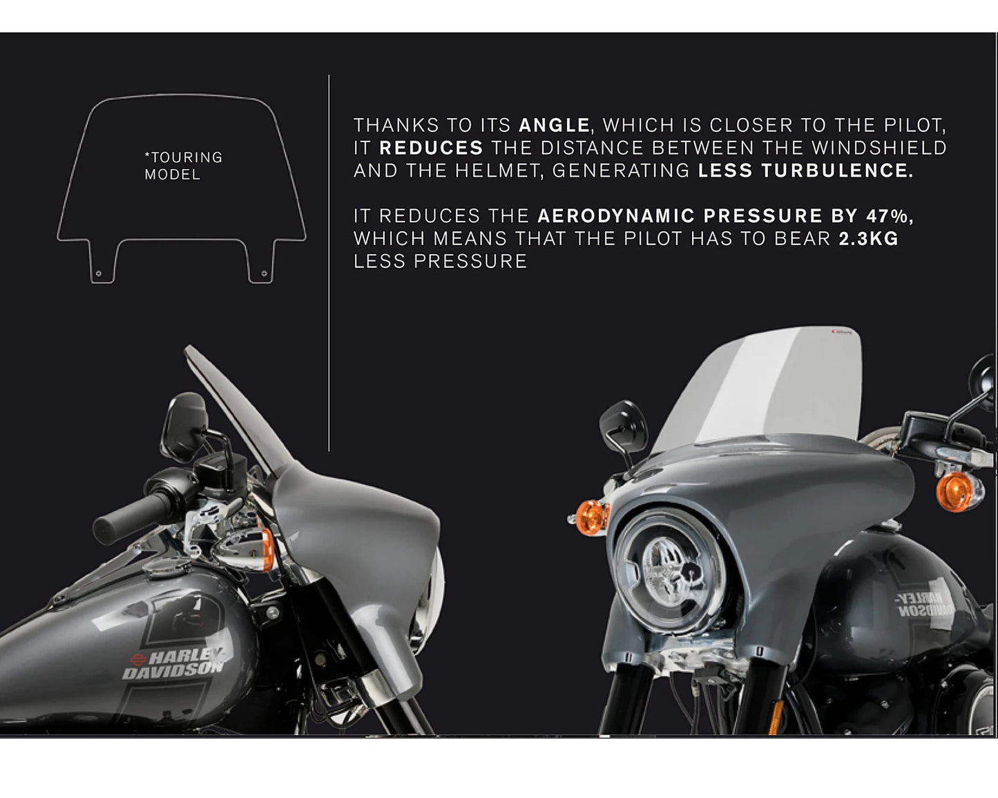 Puig High-Road Sport Harley Davidson Softail Low Rider 2022-2026