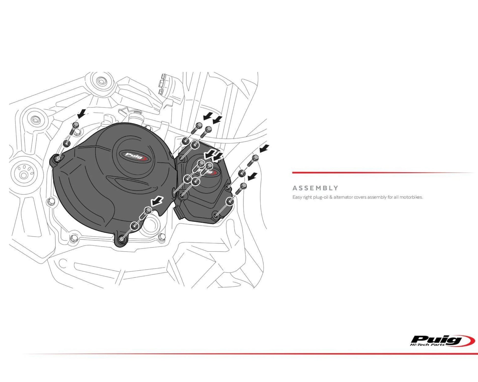 Puig Engine Protectives Covers Kawasaki Z900 2025-2026 - Adventure Parts
