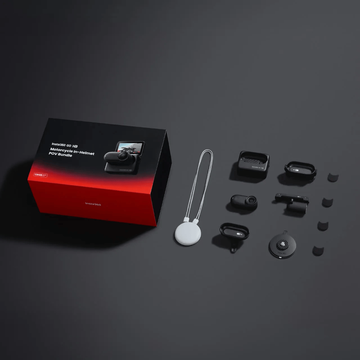 NSTA360 Go 3S Helmet Mount Bundle