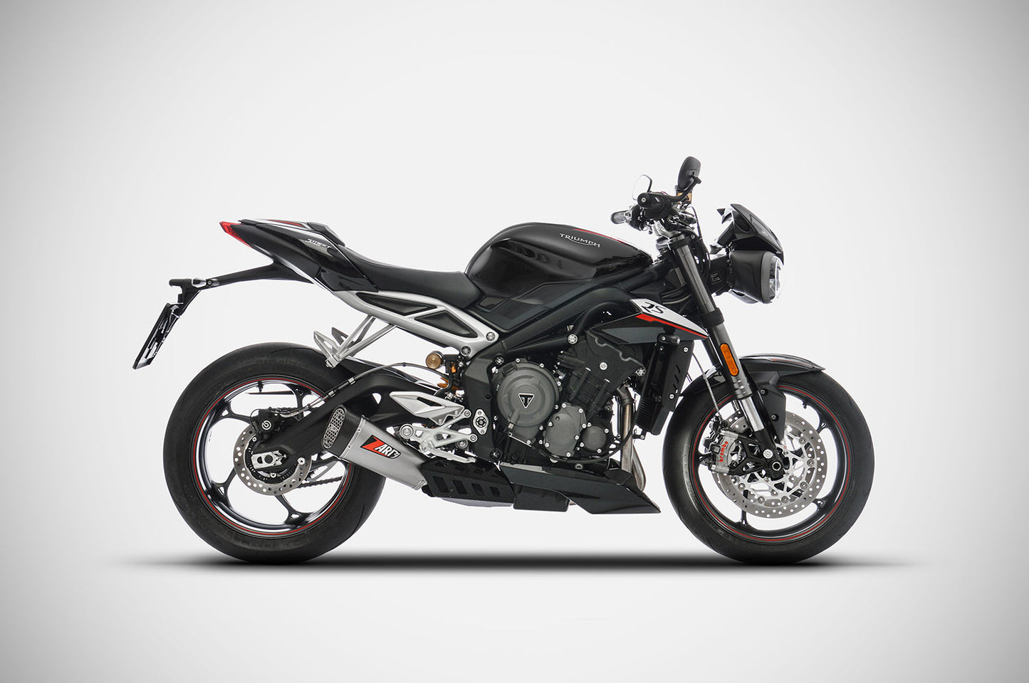 ZARD "Short" Slip-On Triumph Street Triple 765 Exhaust 2017-2019 - Adventure Parts