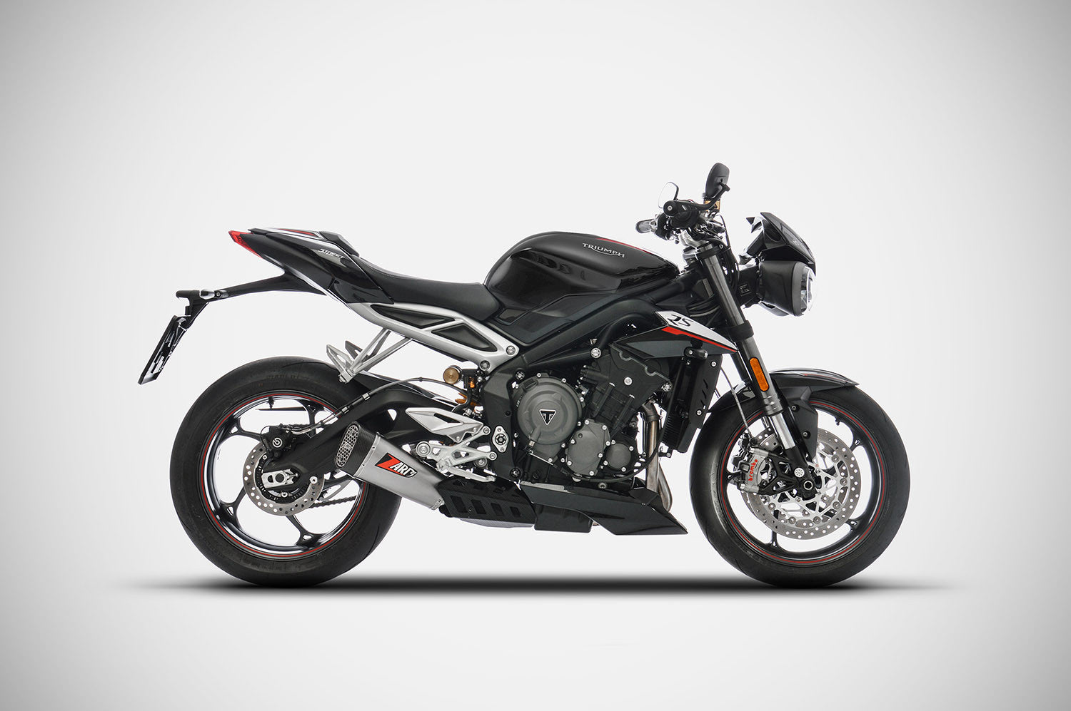 ZARD "Short" Slip-On Triumph Street Triple 765 Exhaust 2017-2019 - Adventure Parts