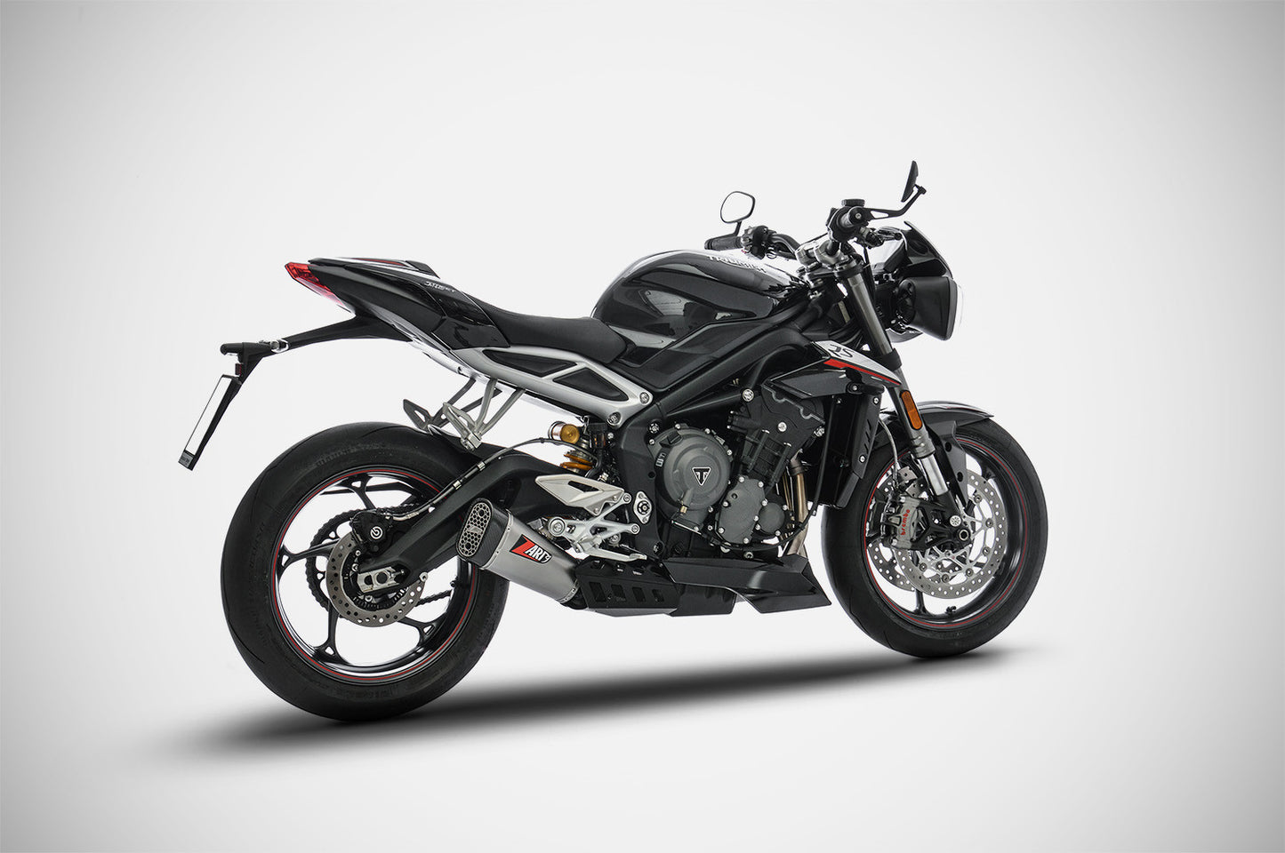 ZARD "Short" Slip-On Triumph Street Triple 765 Exhaust 2017-2019 - Adventure Parts