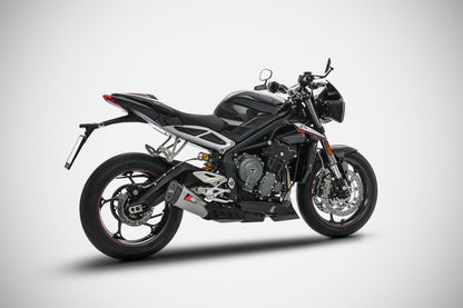 ZARD "Short" Slip-On Triumph Street Triple 765 Exhaust 2017-2019 - Adventure Parts