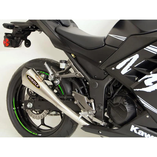 Hindle Evolution Megaphone Slip-on System Kawasaki Ninja 300 2013-2017