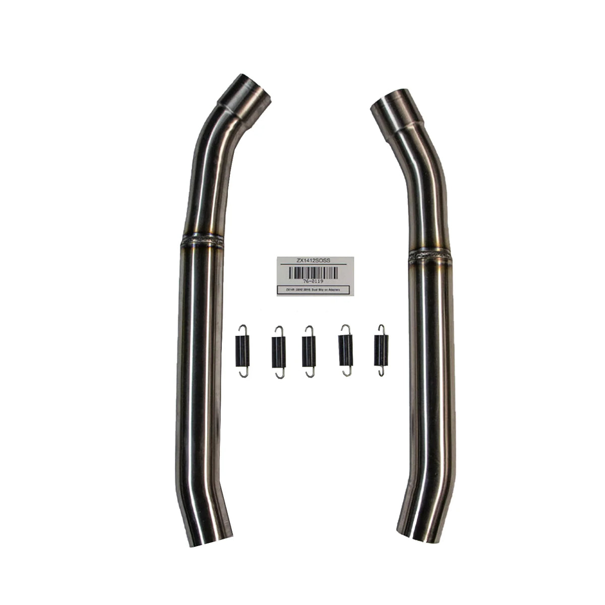 Hindle Exhaust Slip-on Adapters Dual Kawasaki ZX-14R 2012-2023 - Adventure Parts