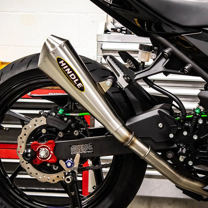 Hindle Evolution Megaphone Slip-on System Kawasaki Ninja EX400 2018-2023
