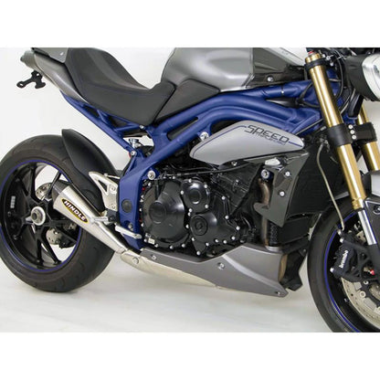 Hindle Evolution Megaphone Slip-on System Triumph 1050 Speed Triple 2011-2015