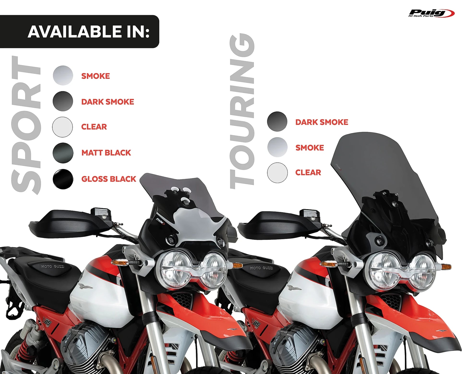 Puig Touring Screen MOTO GUZZI V85 STRADA 2024-2026 - Adventure Parts