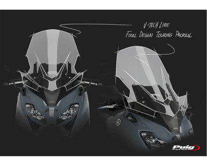 Puig Windshield V-Tech Line Touring YAMAHA T-MAX 560 2022-2026