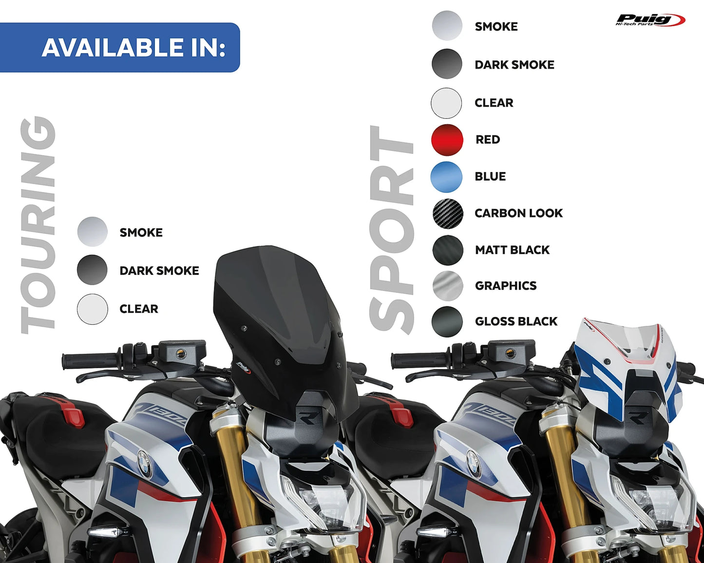 Puig New Generation Sport BMW R1300R 2025-2026