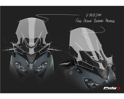 Puig Windshield V-Tech Line Sport YAMAHA T-MAX 560 2022-2026