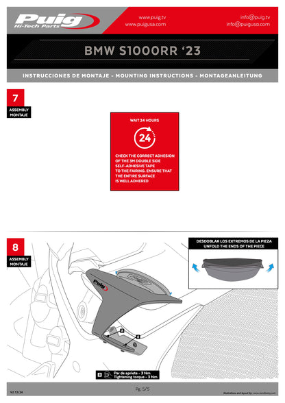 Puig Downforce Frontal Spoiler GP BMW S1000RR 2023-2024