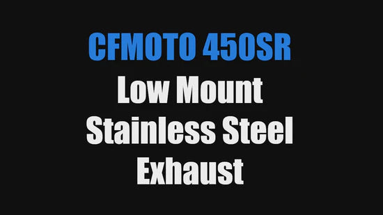 Vandemon Low Mount Single Side Exit Exhaust System CFMOTO 450SR 2025-2026 - Adventure Parts