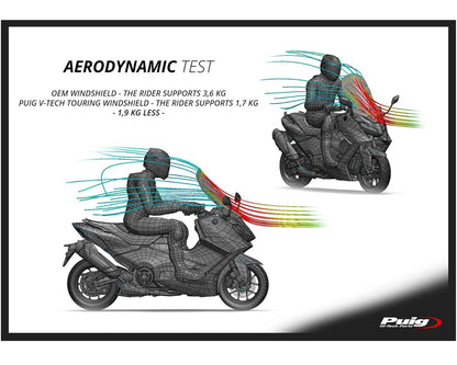 Puig Windshield V-Tech Line Touring YAMAHA T-MAX 560 2022-2026