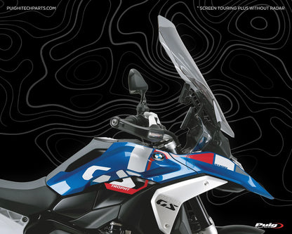Puig Touring Plus Windshield with Visor BMW R1300GS 2023-2026
