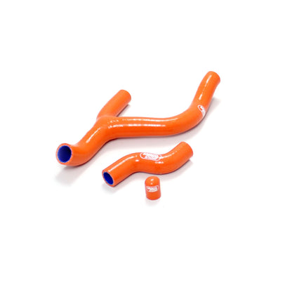 Samco Radiator Hose 3 Piece Kit KTM 250 EXC-F/Six Days Thermostat Bypass 2012-2016 - Adventure Parts