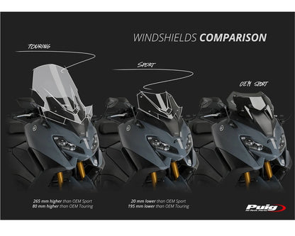 Puig Windshield V-Tech Line Touring YAMAHA T-MAX 560 2022-2026