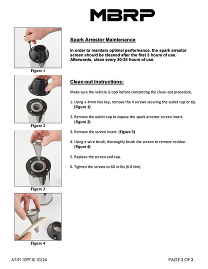 MBRP Slip-on system w/Performance Muffler Honda Talon 1000 2019-2025