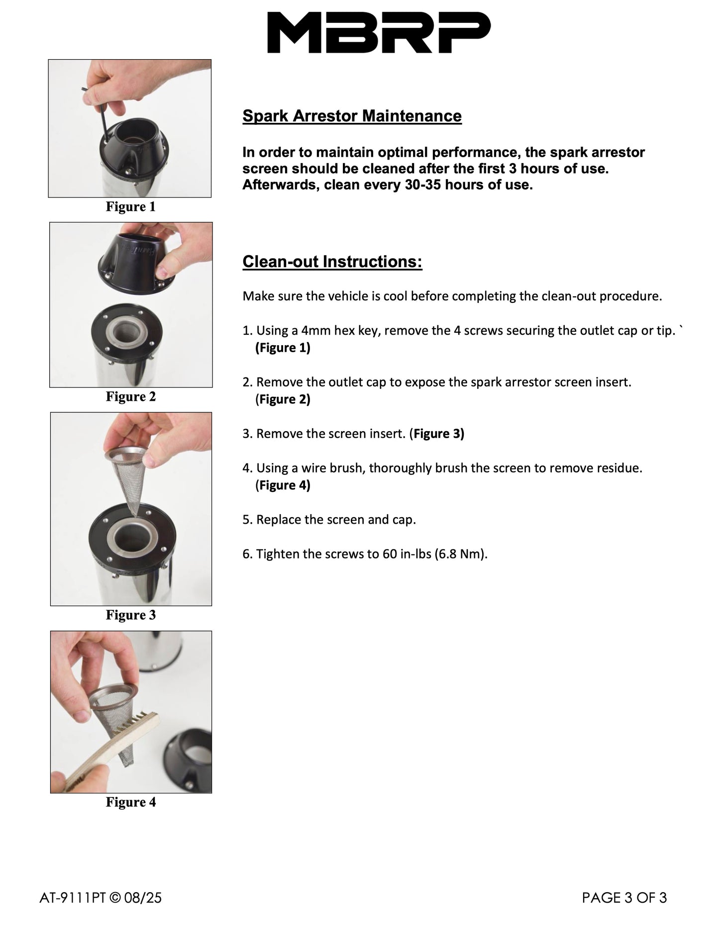 MBRP 4" Single Slip-on Performance Series Honda Rancher 420 IRS/Foreman Rubicon 500-520 2015-2026