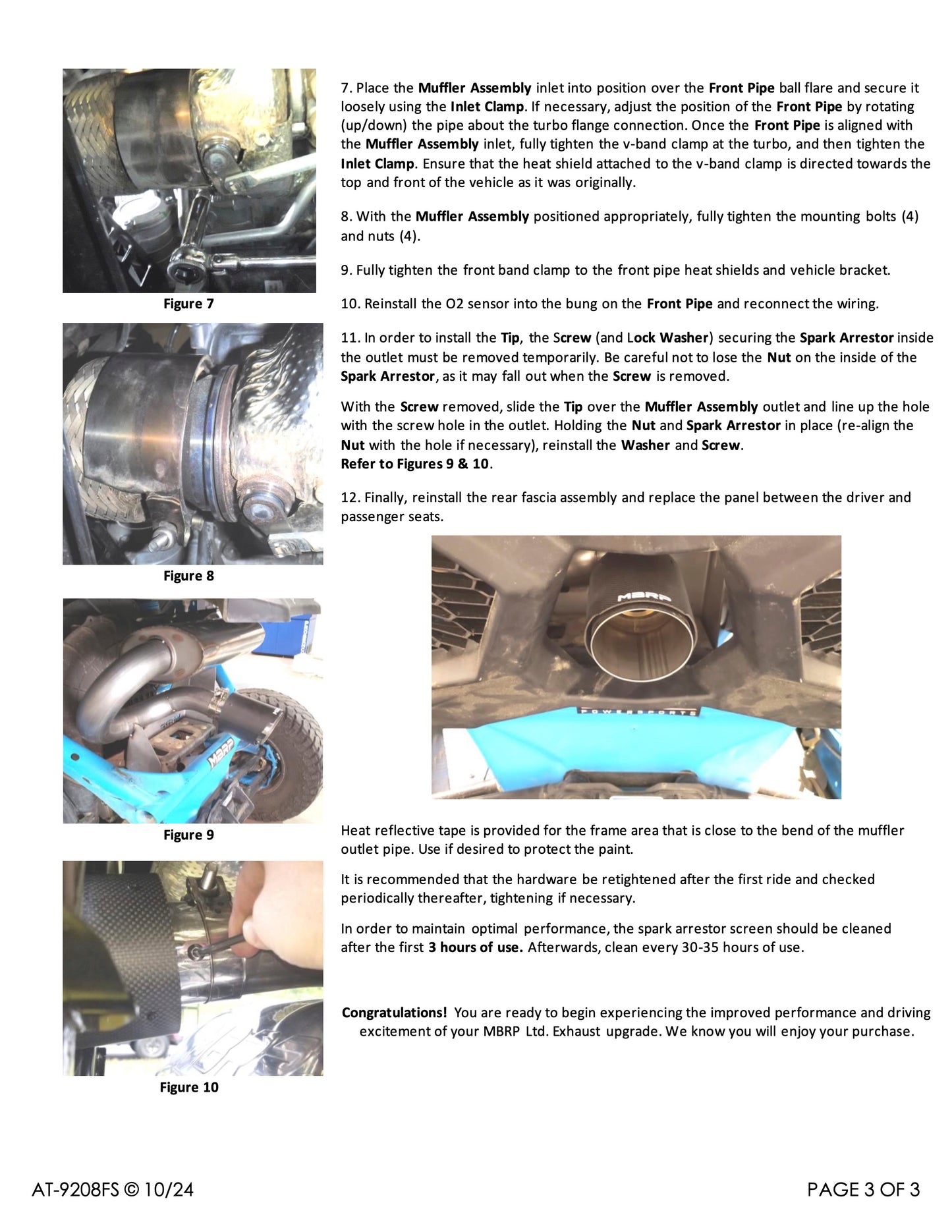 MBRP Oval Slip-on Turbo-Back Full System Can-Am Maverick X3 2017-2025