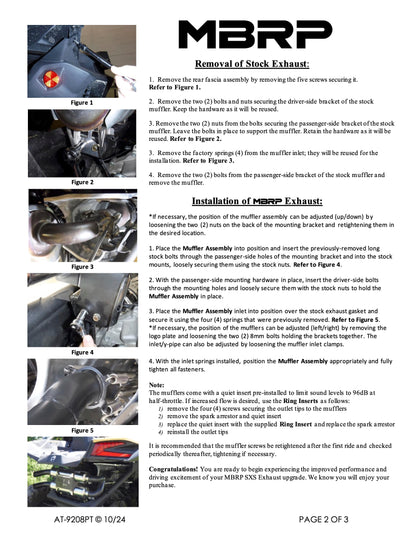 MBRP Dual Slip-on Performance Series Can-Am Maverick X3 2017-2025