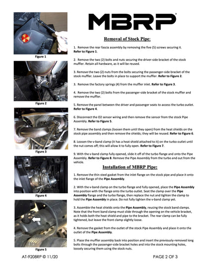 MBRP Bypass Pipe Can-Am Maverick X3 2017-2025