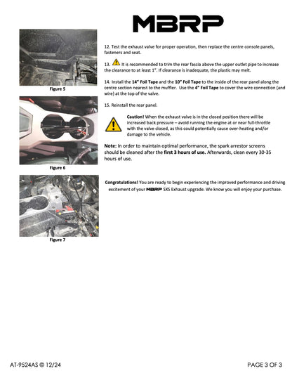 MBRP Slip-on Active Exhaust Dual out Polaris RZR PRO XP 2020-2025 - Adventure Parts