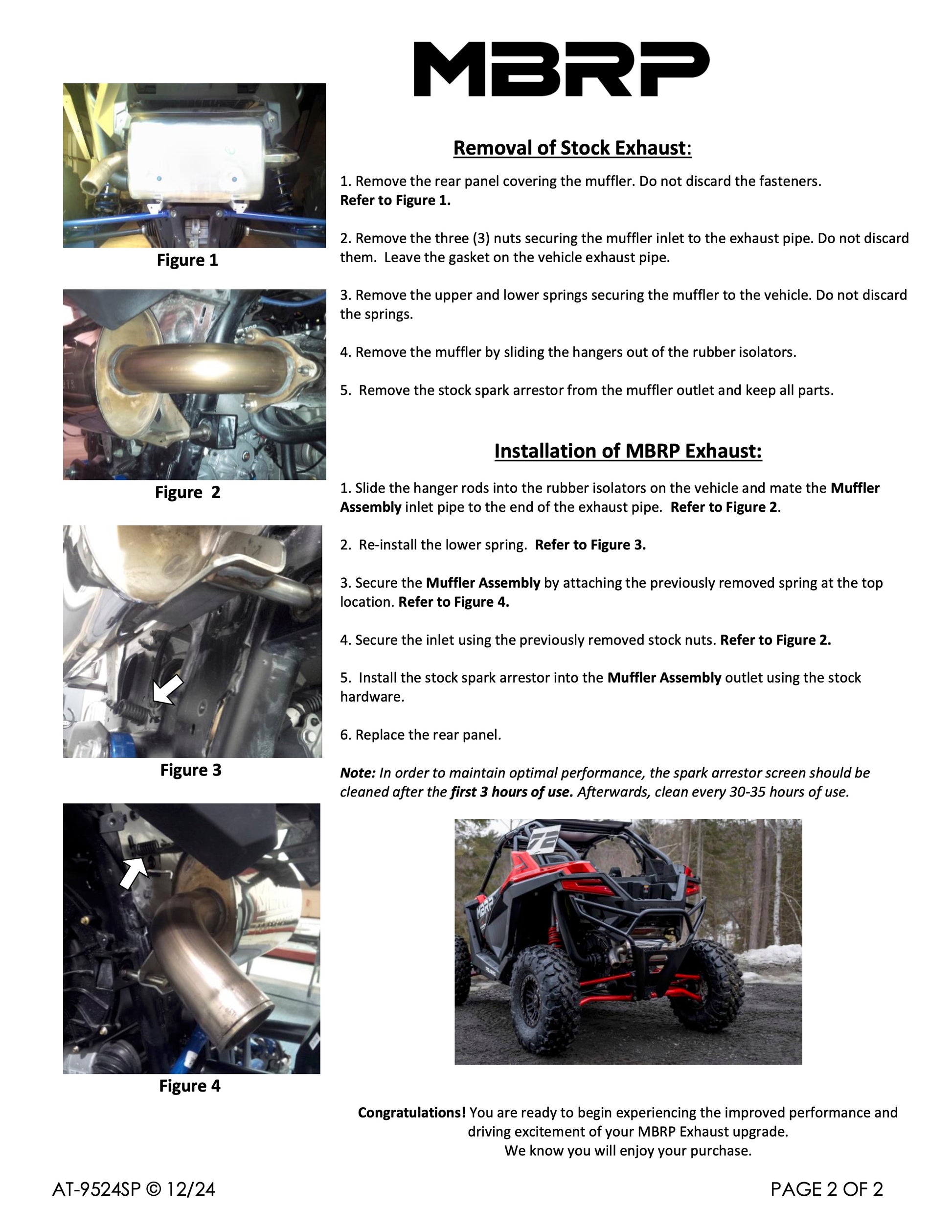 MBRP Oval Slip-on Sport Series Polaris RZR Pro XP 2020-2025 - Adventure Parts