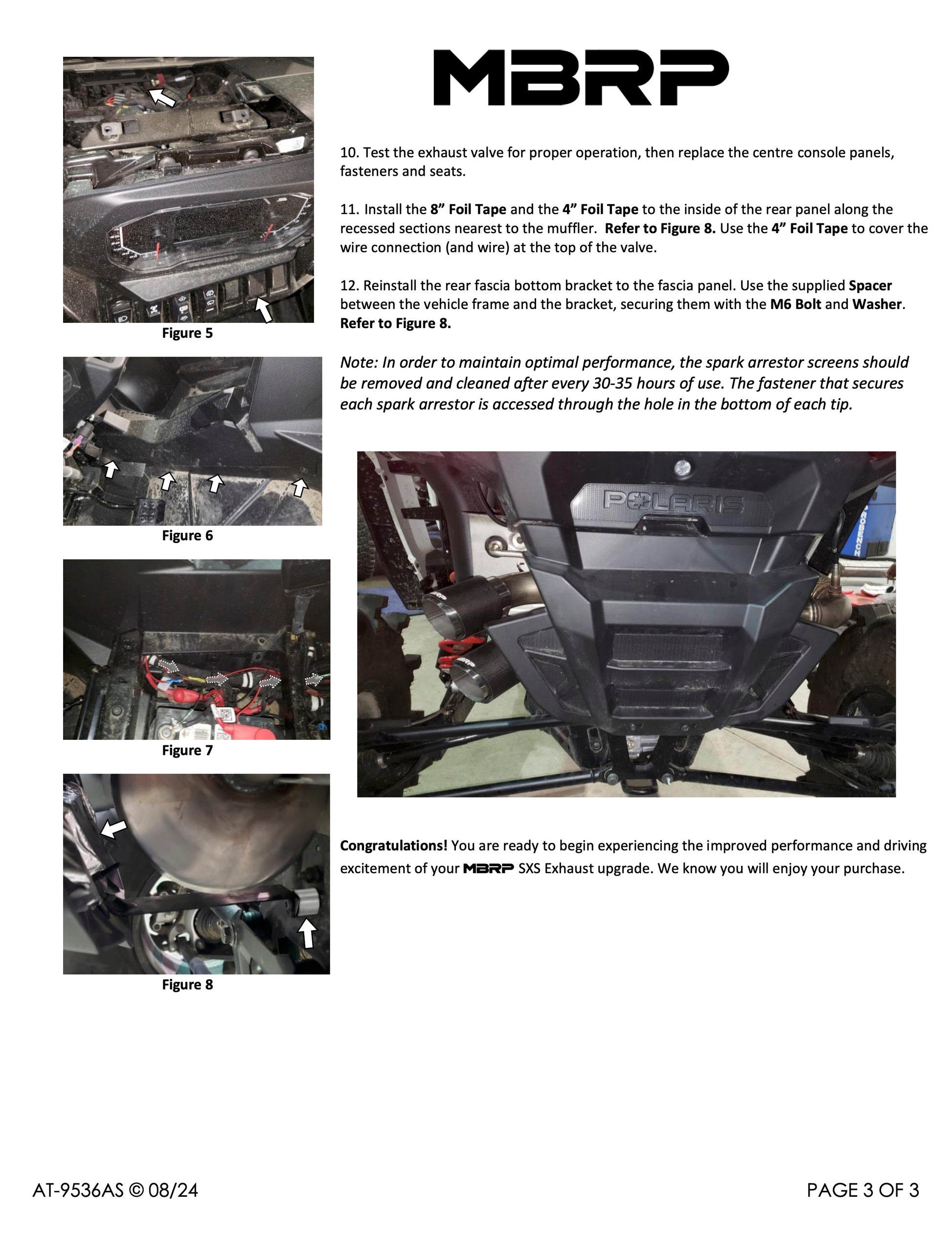 MBRP Slip-on Stacked Dual-Out Active Exhaust Polaris RZR XP 1000 2024-2025 - Adventure Parts