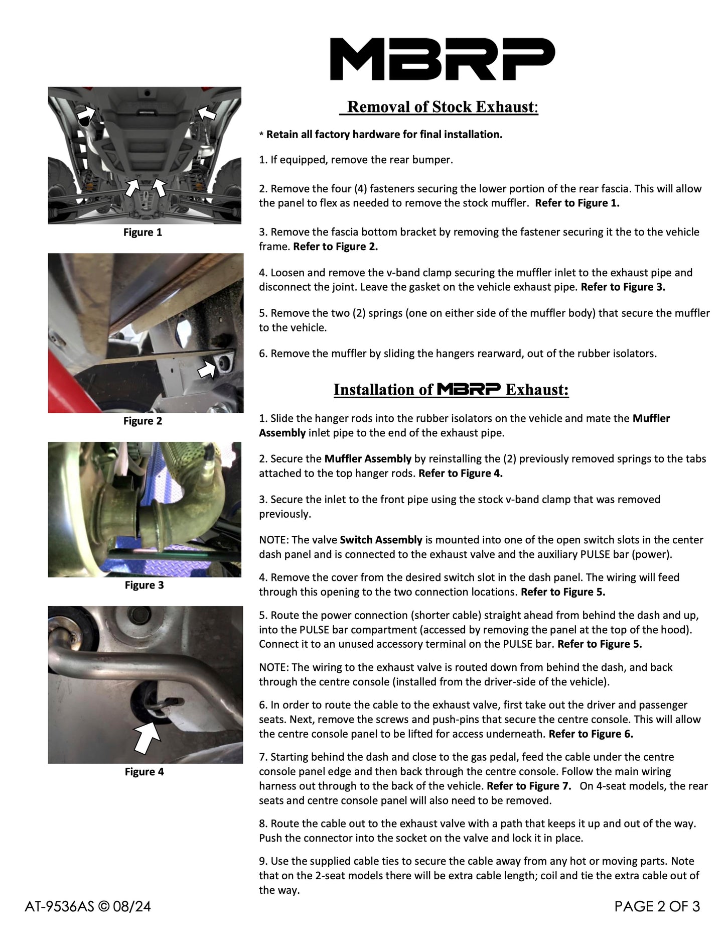 MBRP Slip-on Stacked Dual-Out Active Exhaust Polaris RZR XP 1000 2024-2025 - Adventure Parts