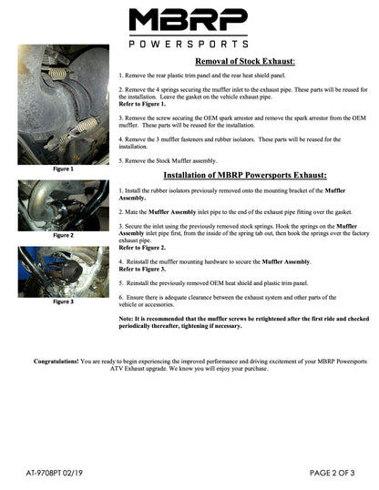 MBRP 5" Single Slip-on Performance Series Arctic Cat Wildcat XX 2020-2024