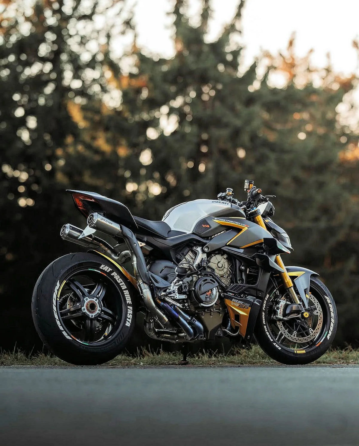 Vandemon Titanium High Mount Exhaust System Ducati Panigale V4,V4S,V4R & Streetfighter V4 2018-2024