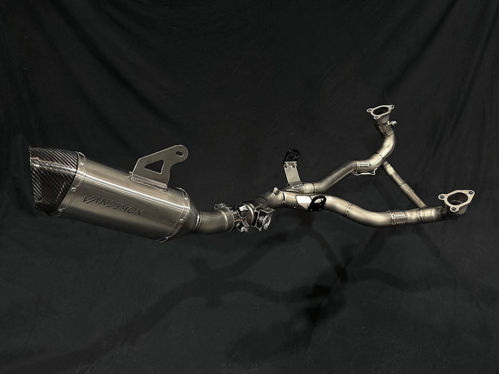 Vandemon Full Titanium Exhaust OEM Valve Function BMW R1300GS / GSA 2023-2026 - Adventure Parts