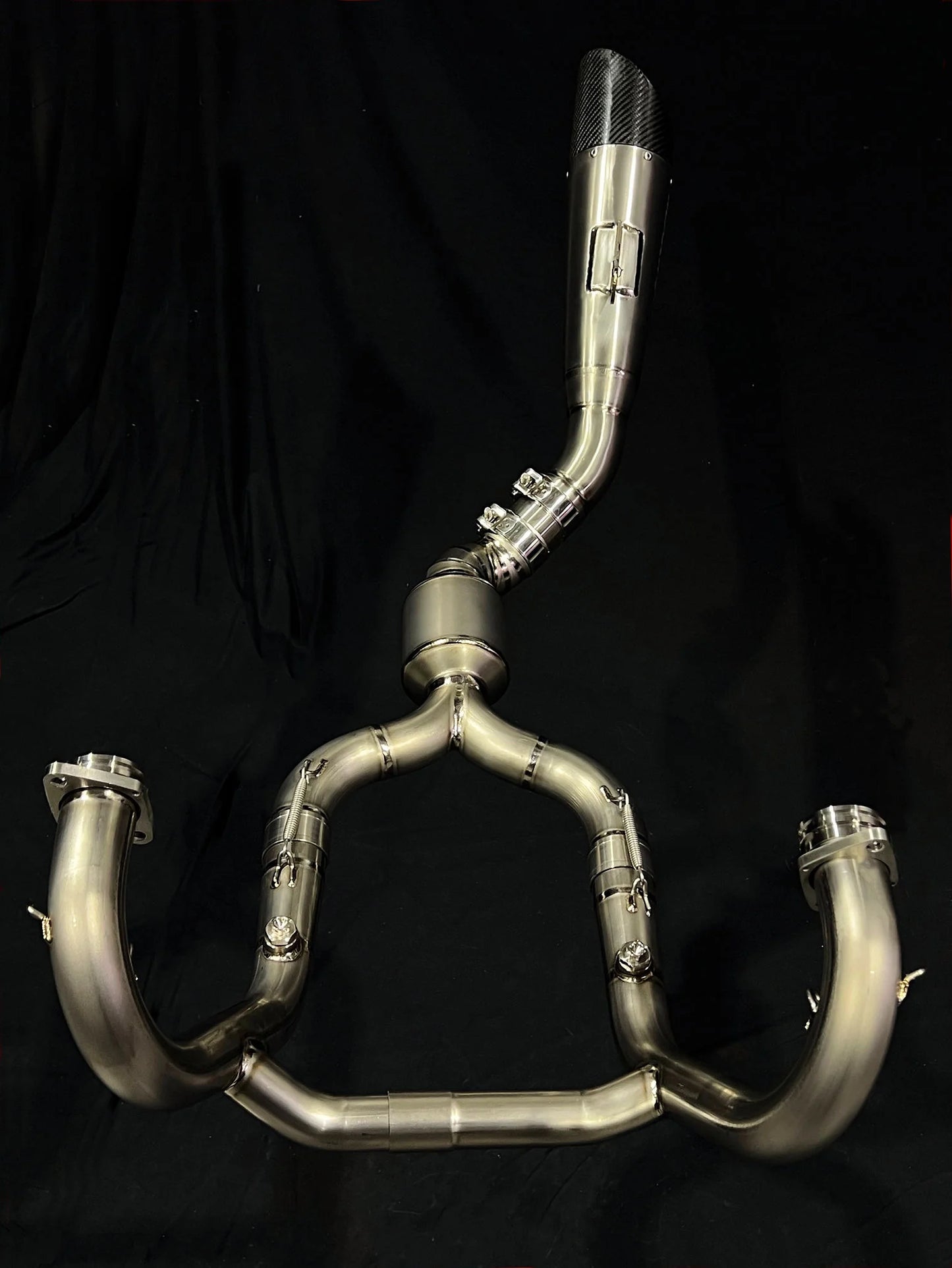Vandemon Exhaust System with Brushed Headers BMW R NINE T 2014-2023 - Adventure Parts