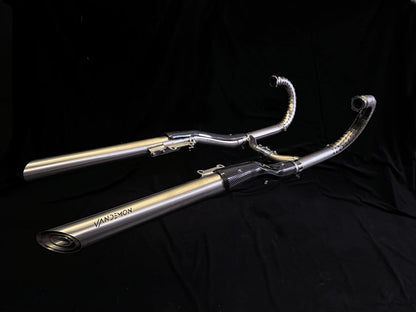 Vandemon Long Titanium Exhaust System Bagger/Classic BMW R18 2020-2026