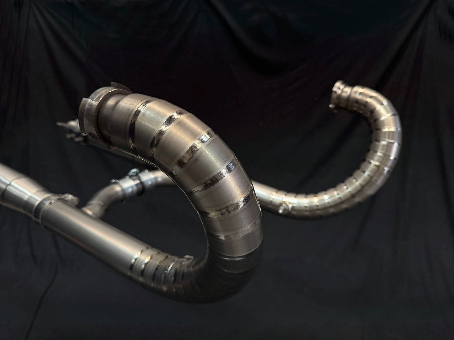 Vandemon Long Titanium Exhaust System BMW R18 2020-2025 Bagger/Classic
