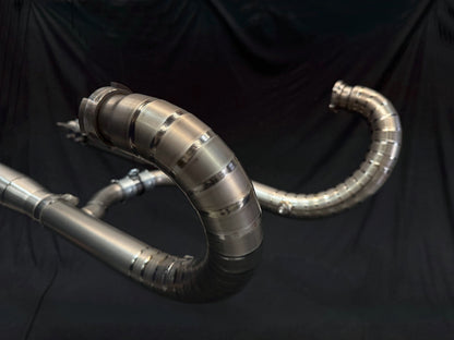 Vandemon Long Titanium Exhaust System BMW R18 2020-2025 Bagger/Classic