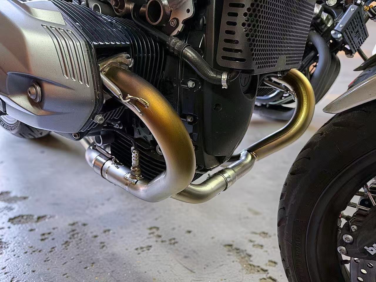 Vandemon Titanium Exhaust System with Brushed Headers BMW R nineT 2014-2020