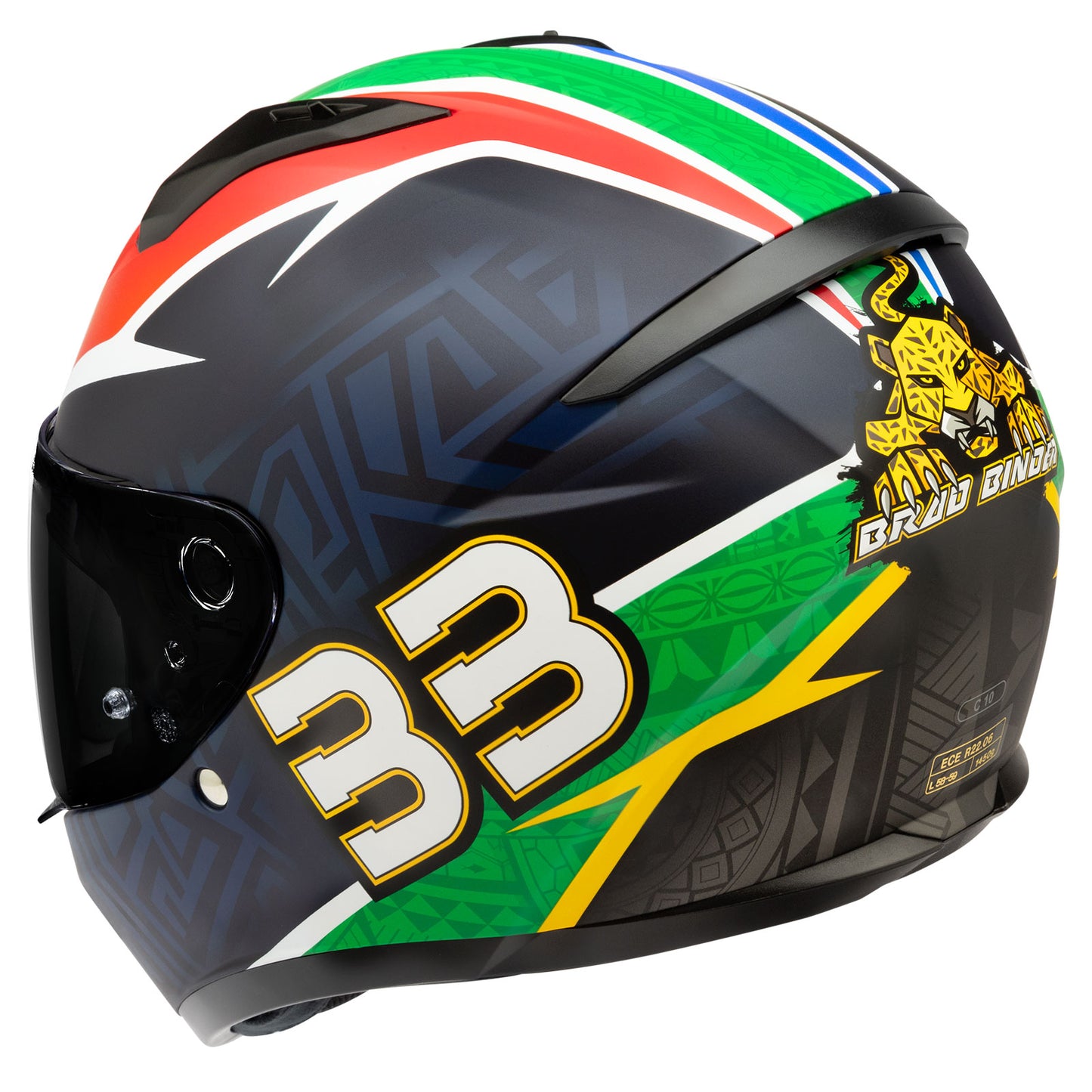 HJC C10 Brad Binder BB33 LTD Full Face Motorcycle Helmet - Adventure Parts