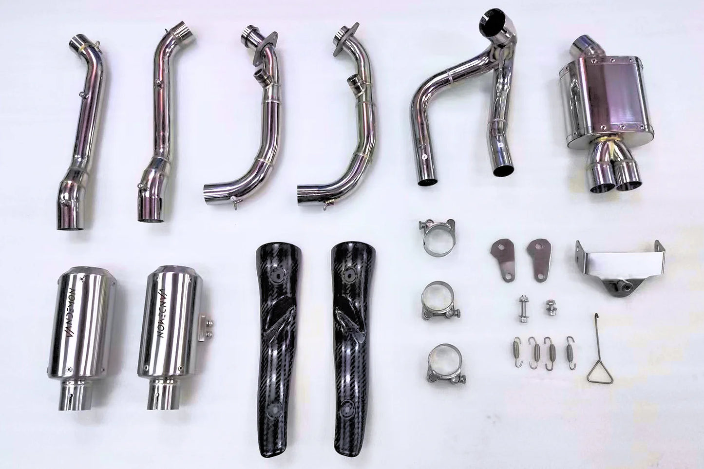 Vandemon Stainless Steel Mount Exhaust System CFMOTO 450SR/SS 2025-2026 - Adventure Parts