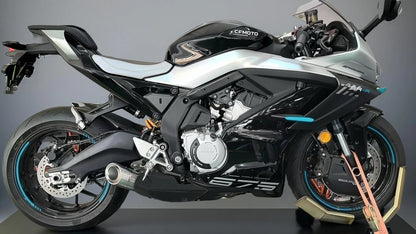 Vandemon Slash Cut Low Mount Titanium Exhaust System CFMOTO 675SR-R, 675SR-S, 675NK 2024-2025