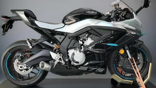 Vandemon Slash Cut Low Mount Titanium Exhaust System CFMOTO 675SR-R, 675SR-S, 675NK 2024-2025