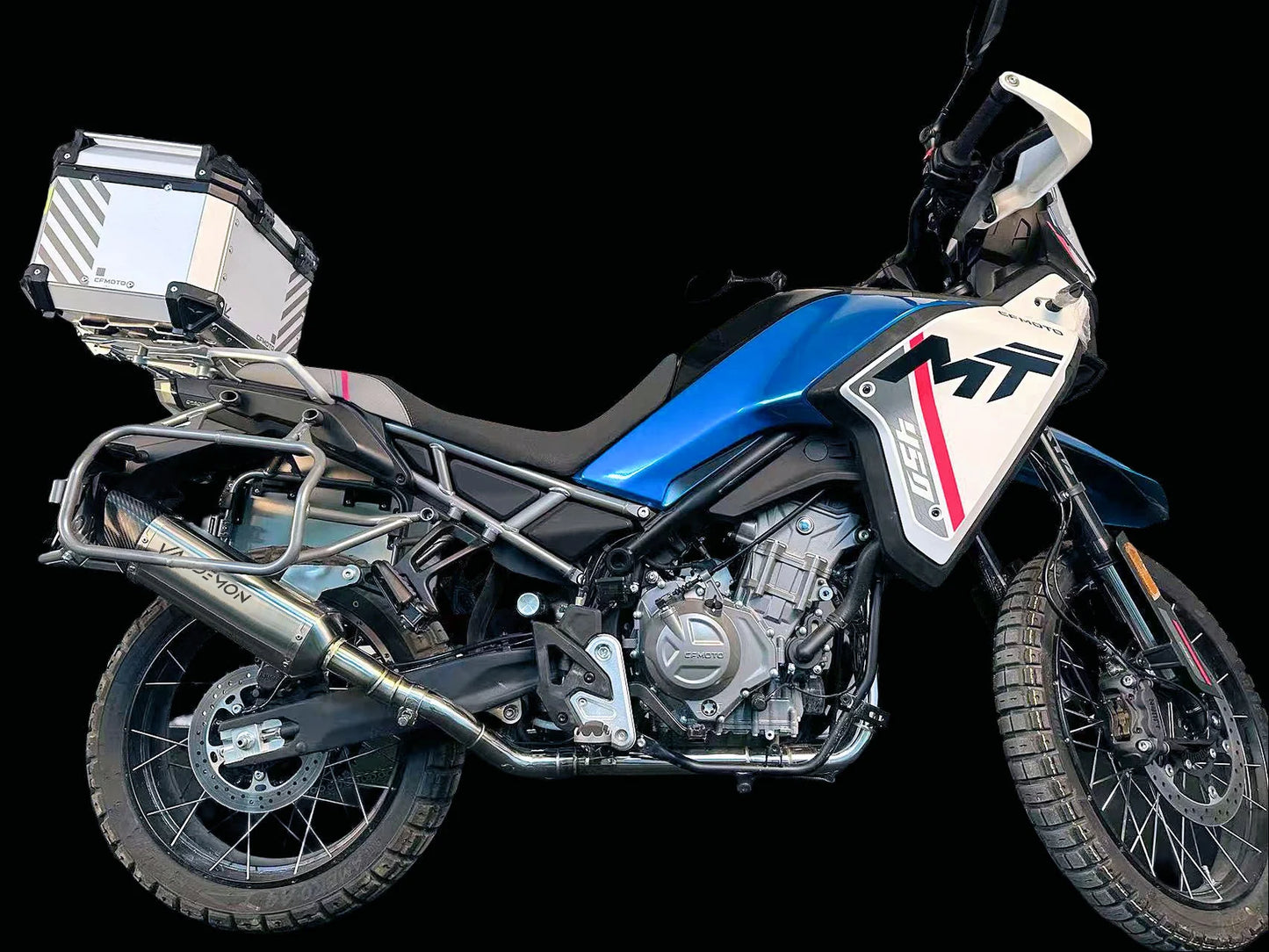 Vandemon Stainless Steel Exhaust System CFMOTO 450MT Adventure 2023-2025