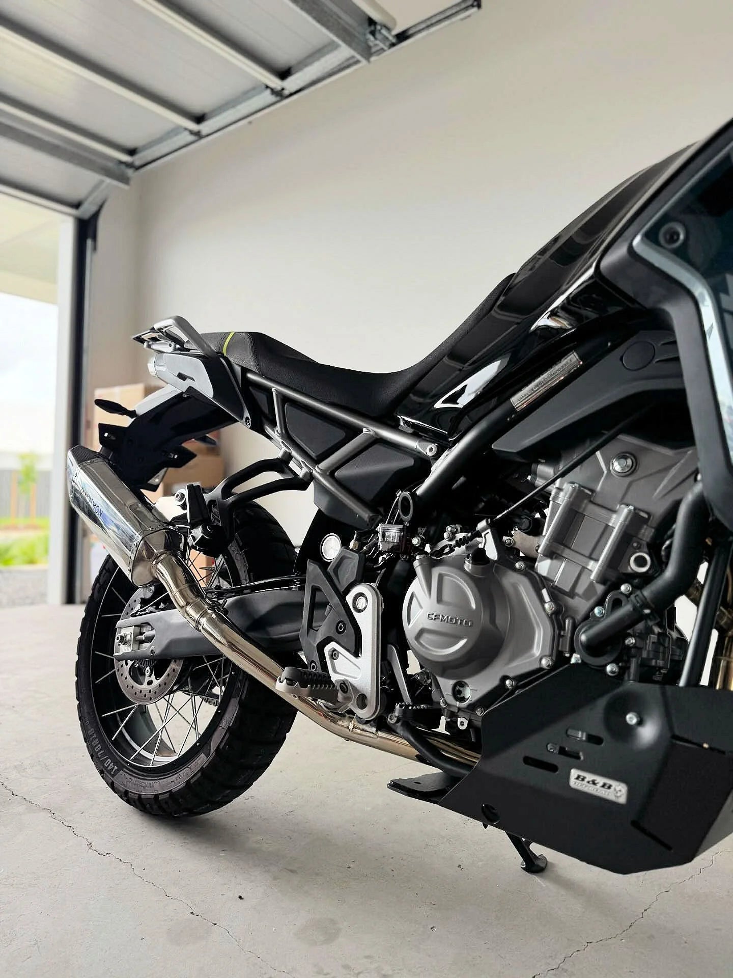Vandemon Stainless Steel Exhaust System CFMOTO 450MT Adventure 2023-2025