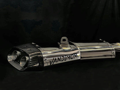 Vandemon Low Mount Single Side Exit Exhaust System CFMOTO 450SRS 2025-2026 - Adventure Parts