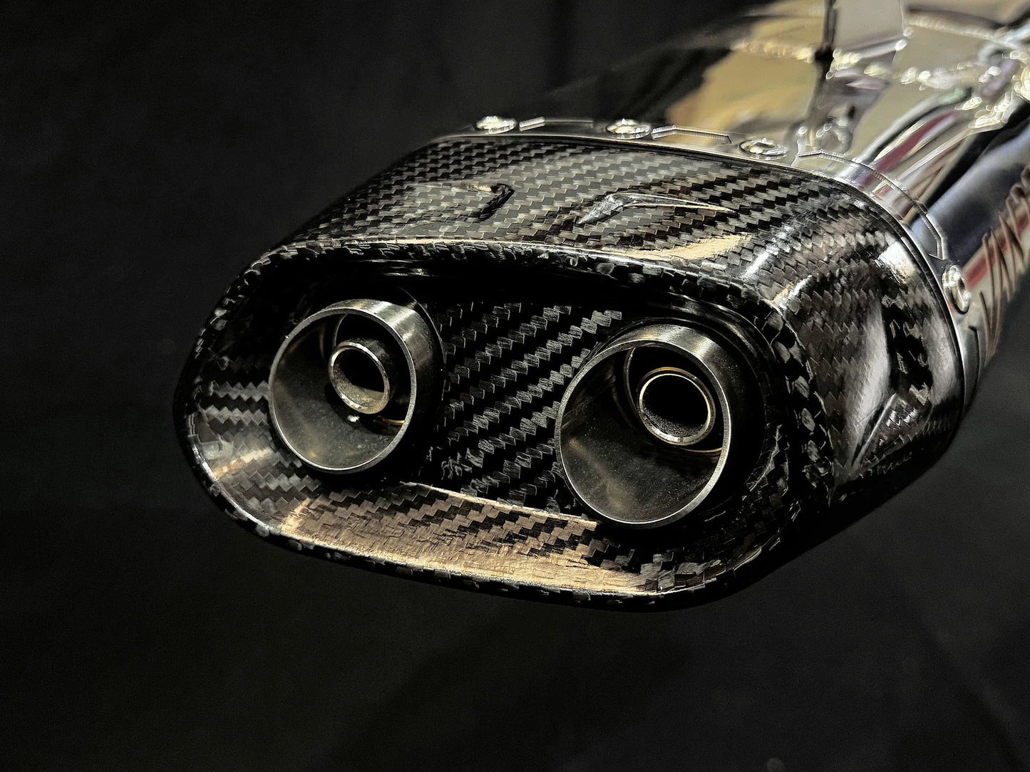 Vandemon Low Mount Single Side Exit Exhaust System CFMOTO 450SR 2025-2026 - Adventure Parts
