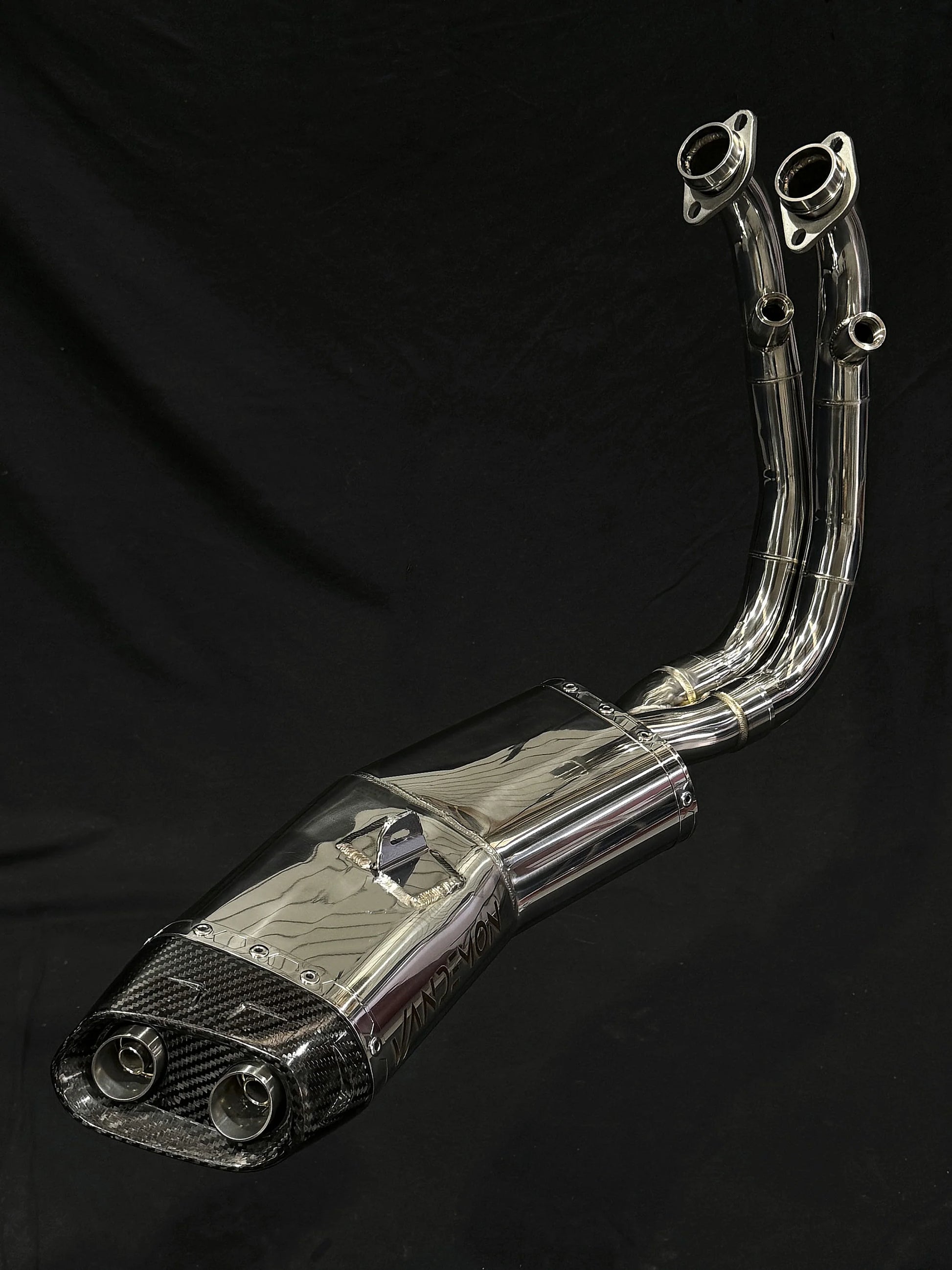 Vandemon Low Mount Single Side Exit Exhaust System CFMOTO 450SR 2025-2026 - Adventure Parts