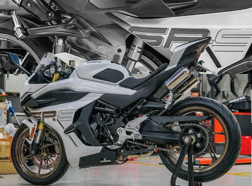 Vandemon Stainless Steel High Mount Exhaust System CFMOTO 450SRS 2023-2024